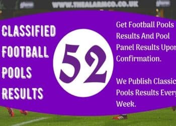Football pool result today Saturday 28 June 2025 [Week 52 Pool Result 2025]