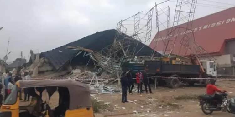 BREAKING: Many People Trapped As Abuja Shopping Mall Collapses