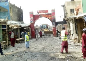 BREAKING: Many Trapped As Building Collapses In Kano GSM Market