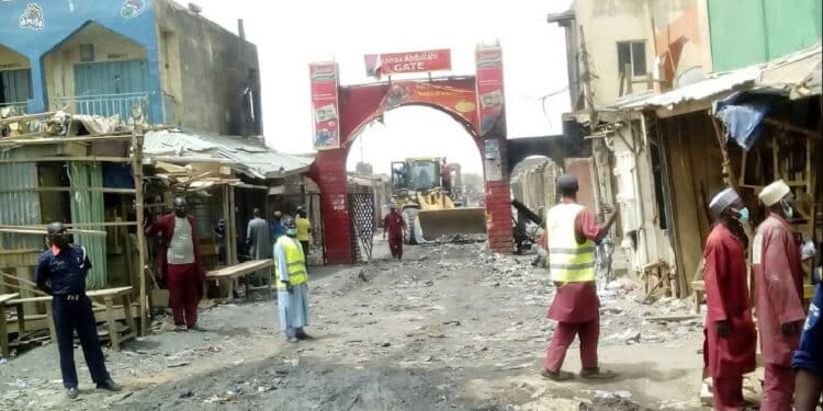 BREAKING: Many Trapped As Building Collapses In Kano GSM Market