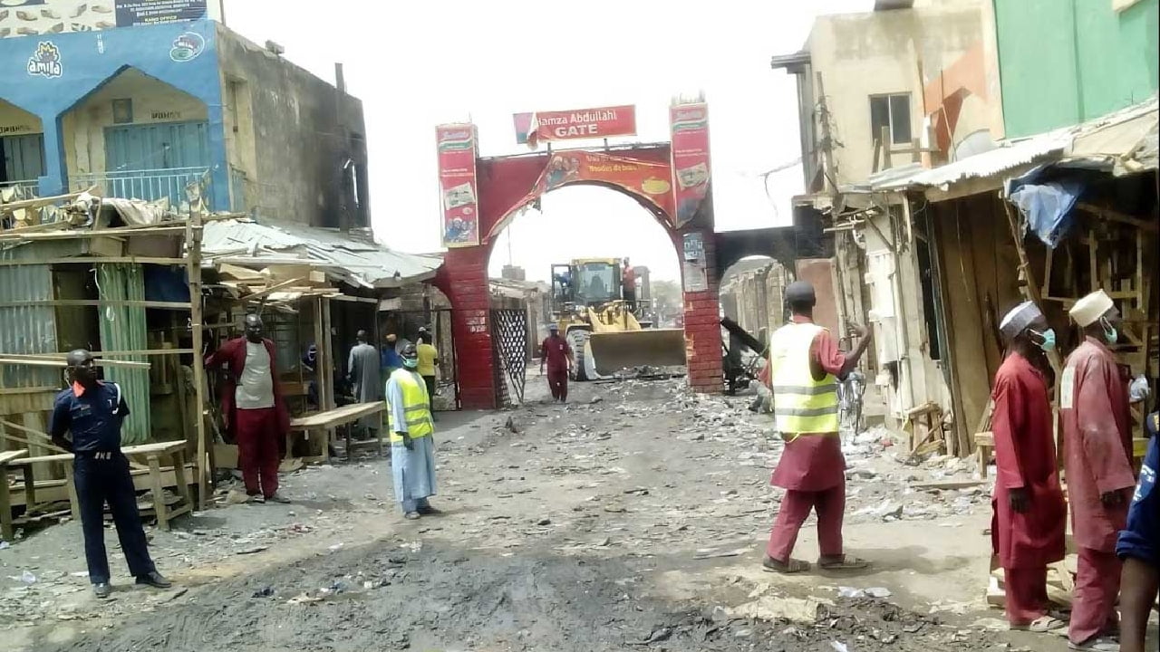 BREAKING: Many Trapped As Building Collapses In Kano GSM Market