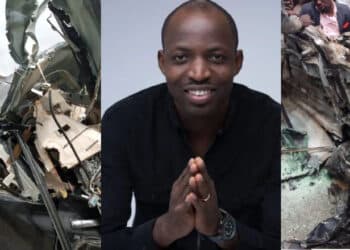 Gospel Singer, Dunsin Oyekan Involved In Ghastly Motor Accident [Photos]