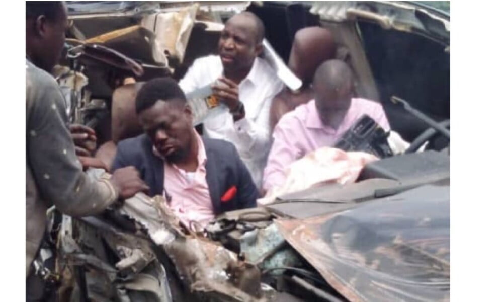 Watch Video Of Dunsin Oyekan's Ghastly Motor Accident