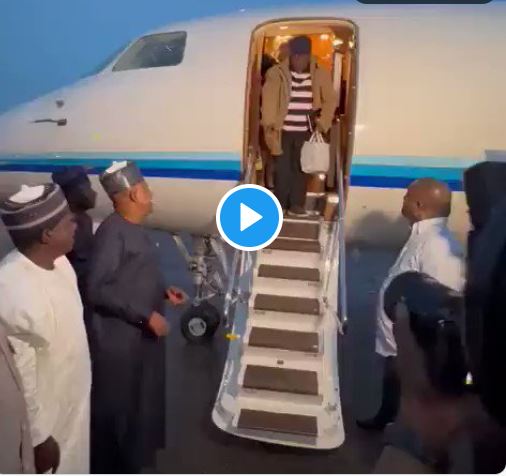#BREAKING: APC Candidate Tinubu Returns From UK [VIDEO]