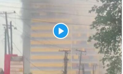 BREAKING: Lagos WAEC Office On Fire, Many People Trapped [Video]