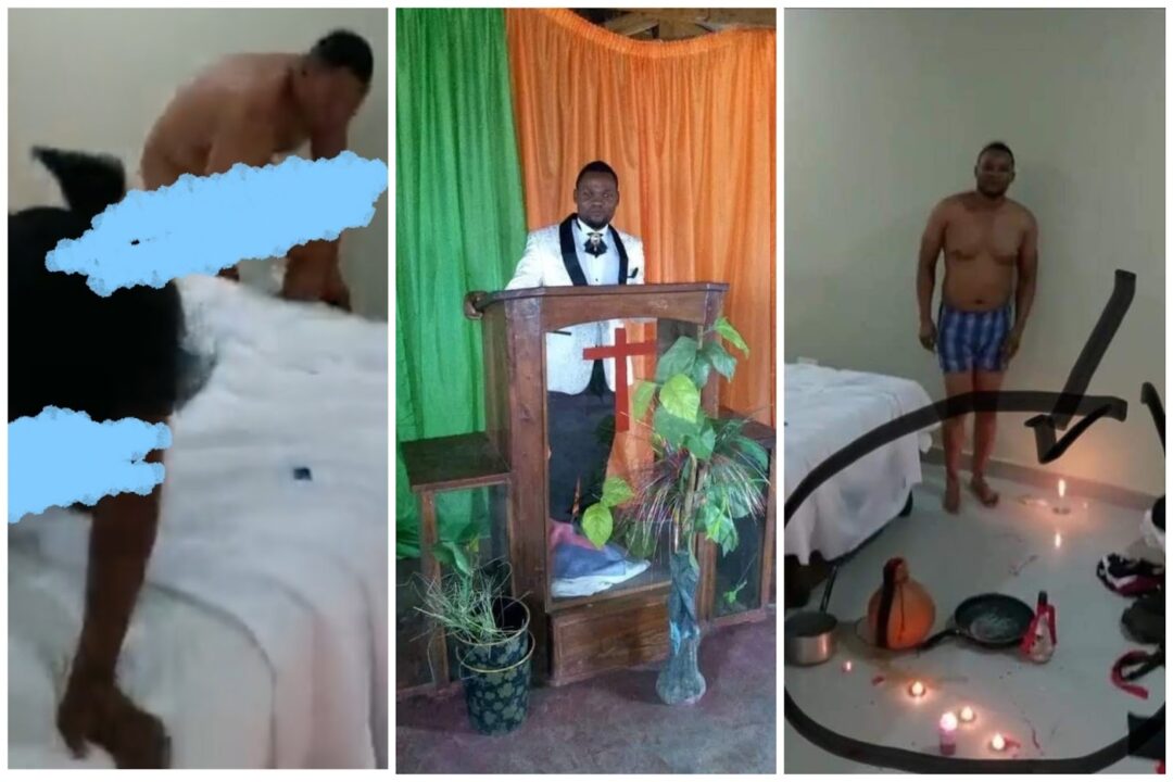 Watch As Husband Catches Pregnant Wife Sleeping With Pastor During Spiritual Cleansing [Video]