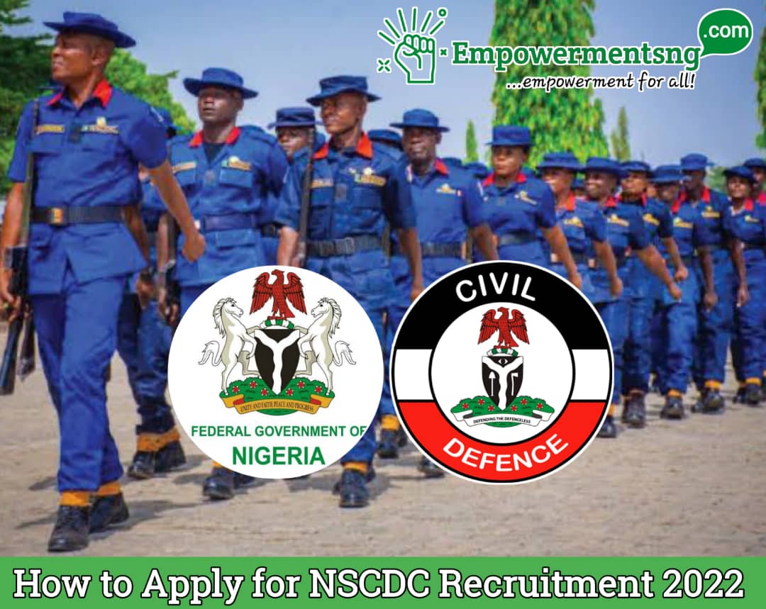 How to apply for Nigeria Civil Defence recruitment 2022/2023| NSCDC Recruitment 2022