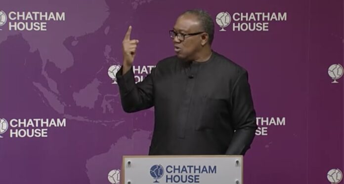 Peter Obi Speaks At Chatham House On Structure, Power, Biafra Agitation, Corruption [Video]