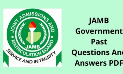 JAMB Past Questions and Answers PDF For All Subjects, Get JAMB 2023 Answers Here