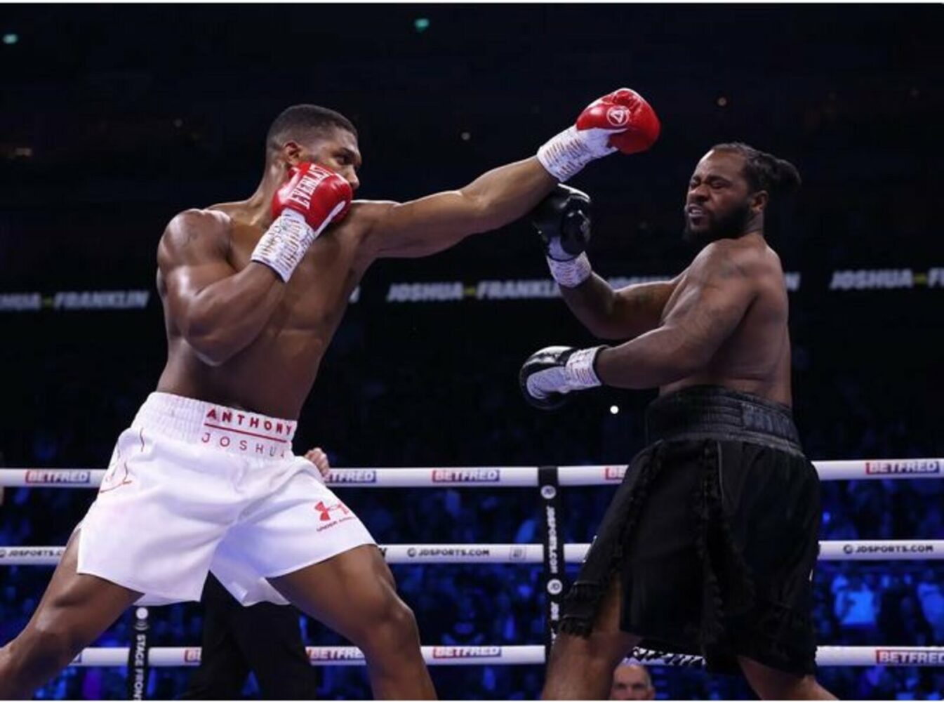 BREAKING: Anthony Joshua Defeats Franklin On Ring Return [#JoshuaFranklin Video]