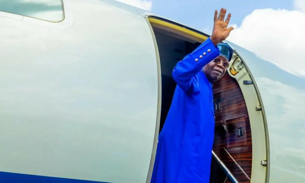 JUST IN: Bola Tinubu Jets Out of Nigeria Ahead of May 29 Swearing-In
