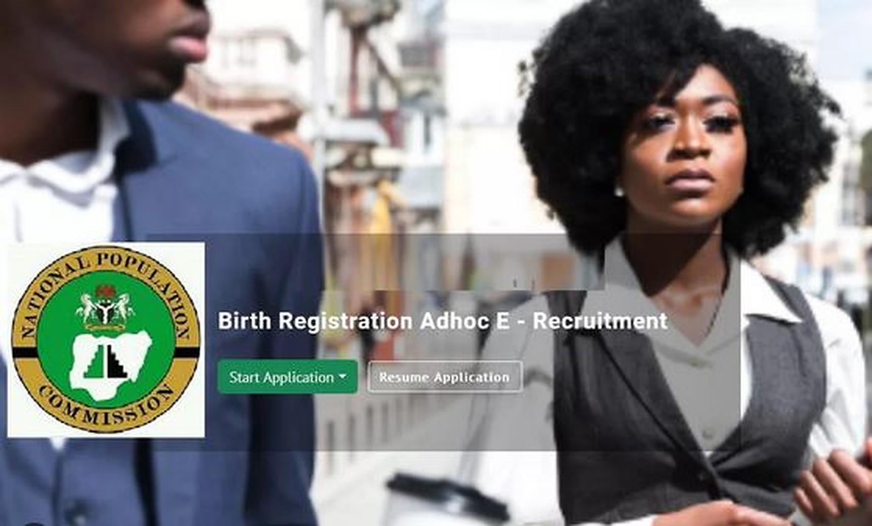 Direct Link to NPC Birth Registration Recruitment 2023 Application Form