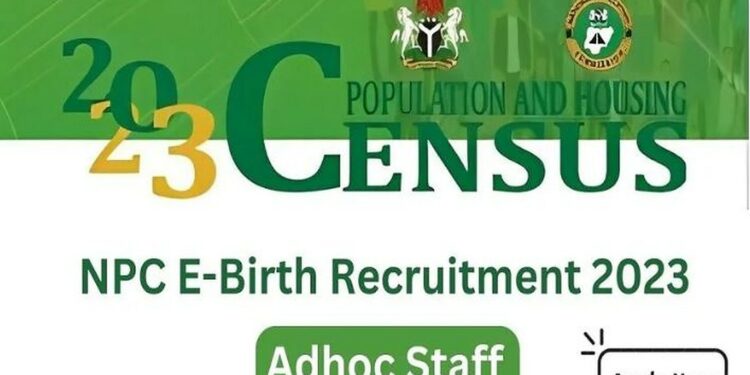 NPC E-Birth Registration ad-hoc Staff Recruitment 2023 | See Requirements & How to Apply