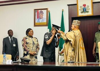 JUST IN: VP Kashim Shettima Decorates New Acting IGP Kayode Egbetokun [Video]