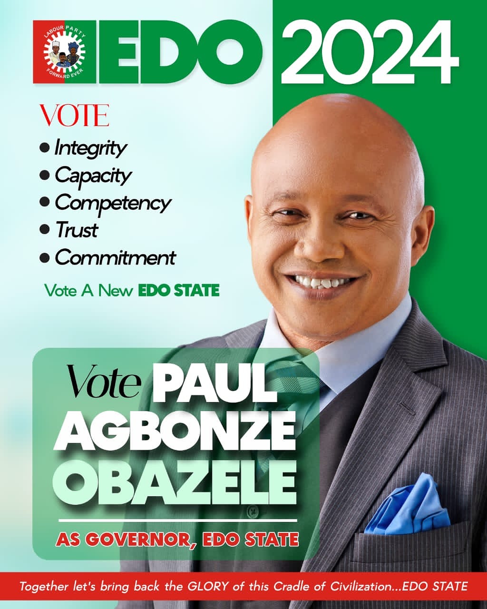 BREAKING: Nollywood Legend Paul Obazele Joins Edo 2024 Governorship Race With Labour Party