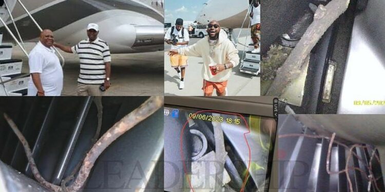 BREAKING: Governor Adeleke Private Jet Catches Fire During Take-Off