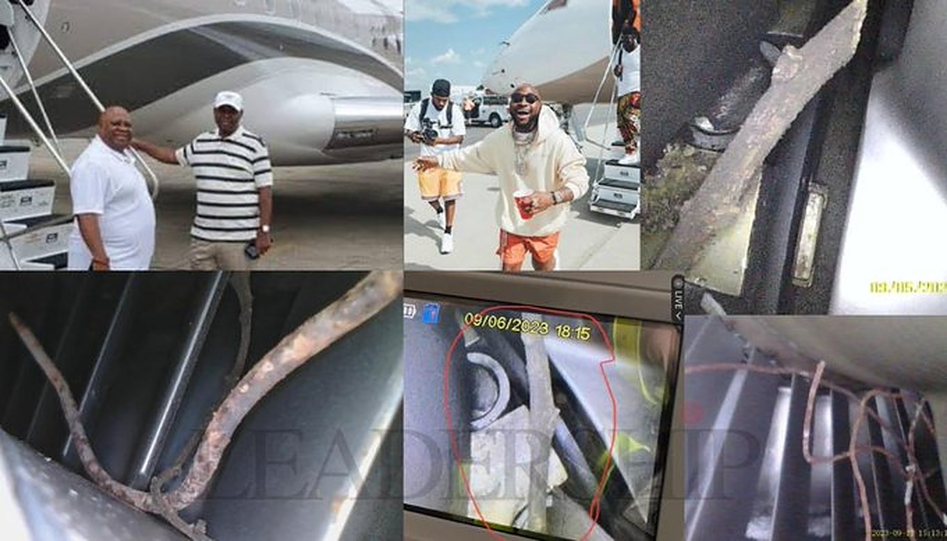 BREAKING: Governor Adeleke Private Jet Catches Fire During Take-Off