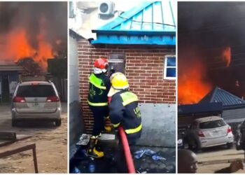 BREAKING: Fire Razes Hotel Ibis Royale in Ajao Estate [Video]