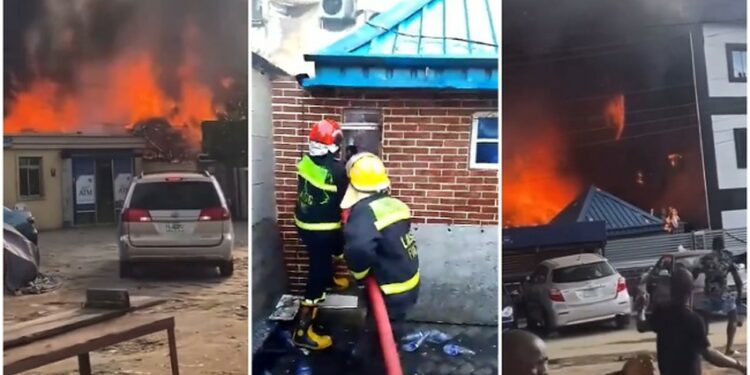 BREAKING: Fire Razes Hotel Ibis Royale in Ajao Estate [Video]