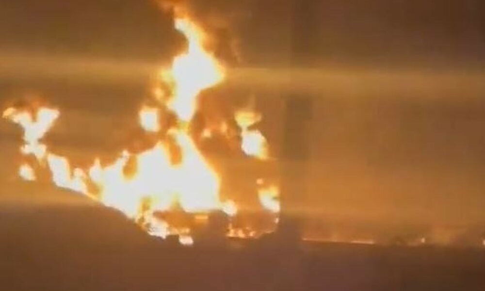 BREAKING: Petrol Tanker Explodes On Lagos-Ibadan Expressway (Video)