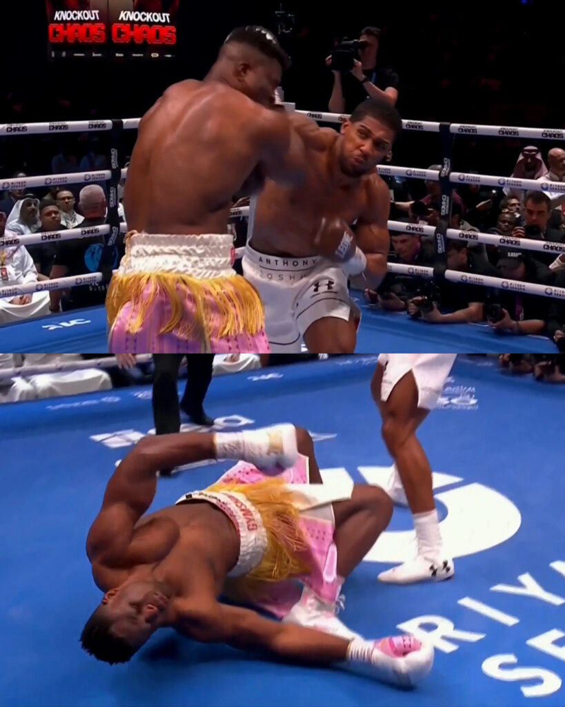 BREAKING: Anthony Joshua Knocks Out Francis Ngannou in Second Round [VIDEO]
