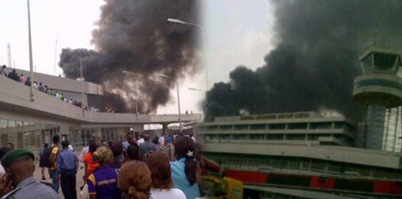 BREAKING: Fire Breaks Out At Lagos Airport, Passengers Scamper For Safety