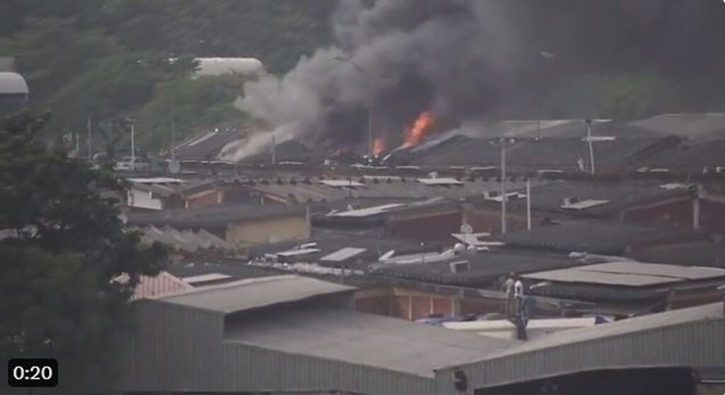 BREAKING: Wuse Market Abuja On Fire