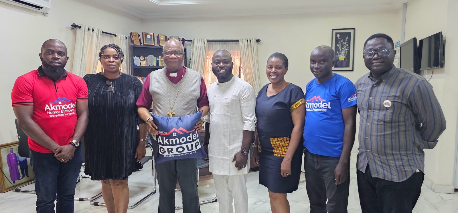 Akmodel Group MD Meets with His Lordship Bishop Rt. Revd. Dr. J. Akin Atere Of The Anglican Communion