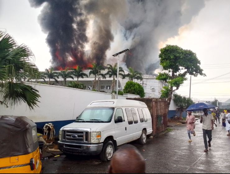 BREAKING: Christ Embassy Headquarters in Oregun Lagos On Fire [Video]