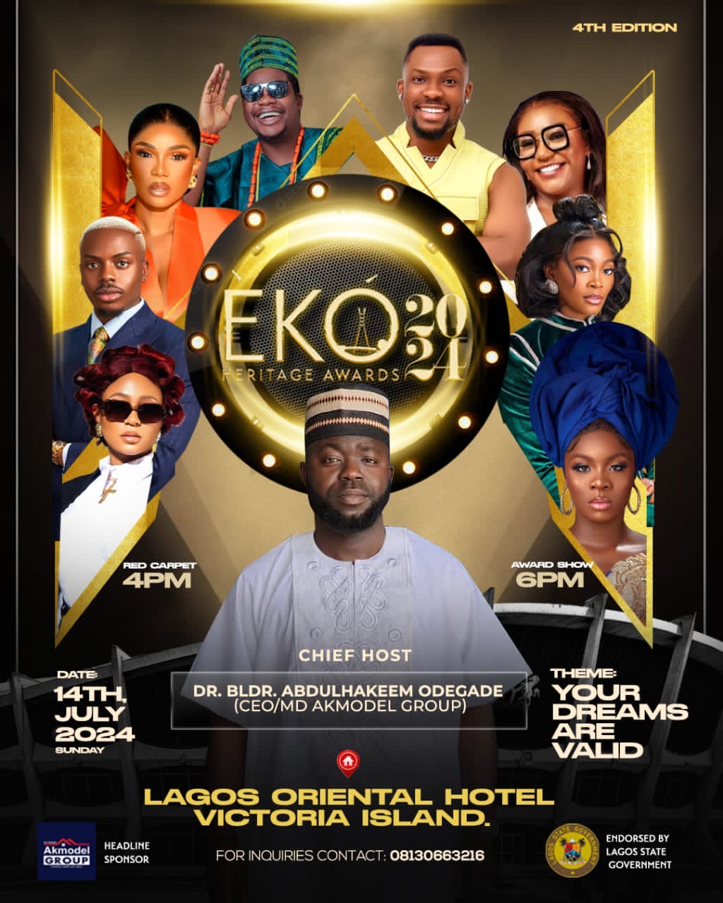 Akmodel Group Headlines Eko Heritage Awards 2024 With Enioluwa, Osas Ighodaro, Stella Amarachi, Others In Attendance