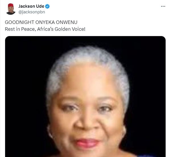 BREAKING: Legendary Nigerian Singer, Onyeka Onwenu is Dead, Cause of Death