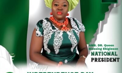 Amb. Dr. Queen Blessing Ebigieson of AMP Felicitates With Nigeria On Independence Day