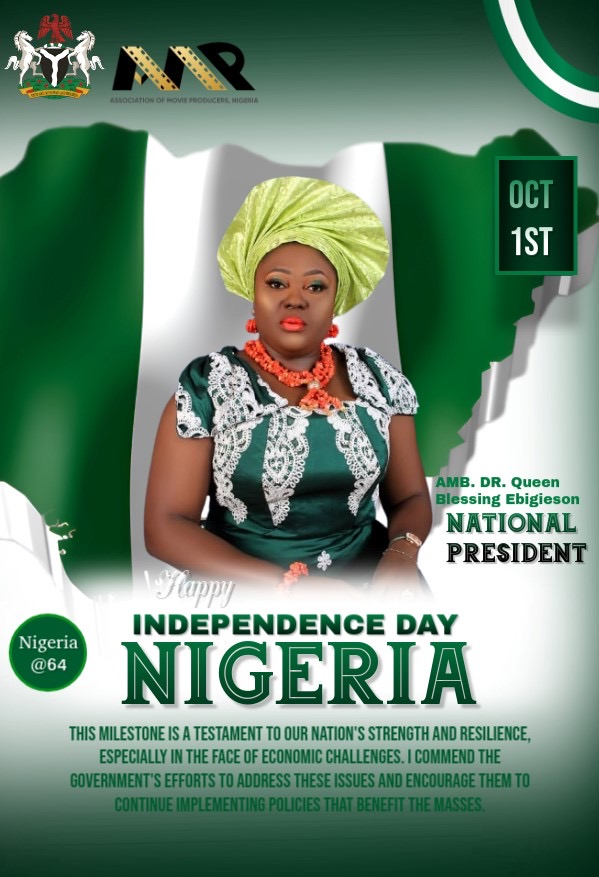 Amb. Dr. Queen Blessing Ebigieson of AMP Felicitates With Nigeria On Independence Day