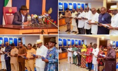 BREAKING: Governor Fubara Swears in Newly Elected Rivers LG Chairmen [VIDEO]