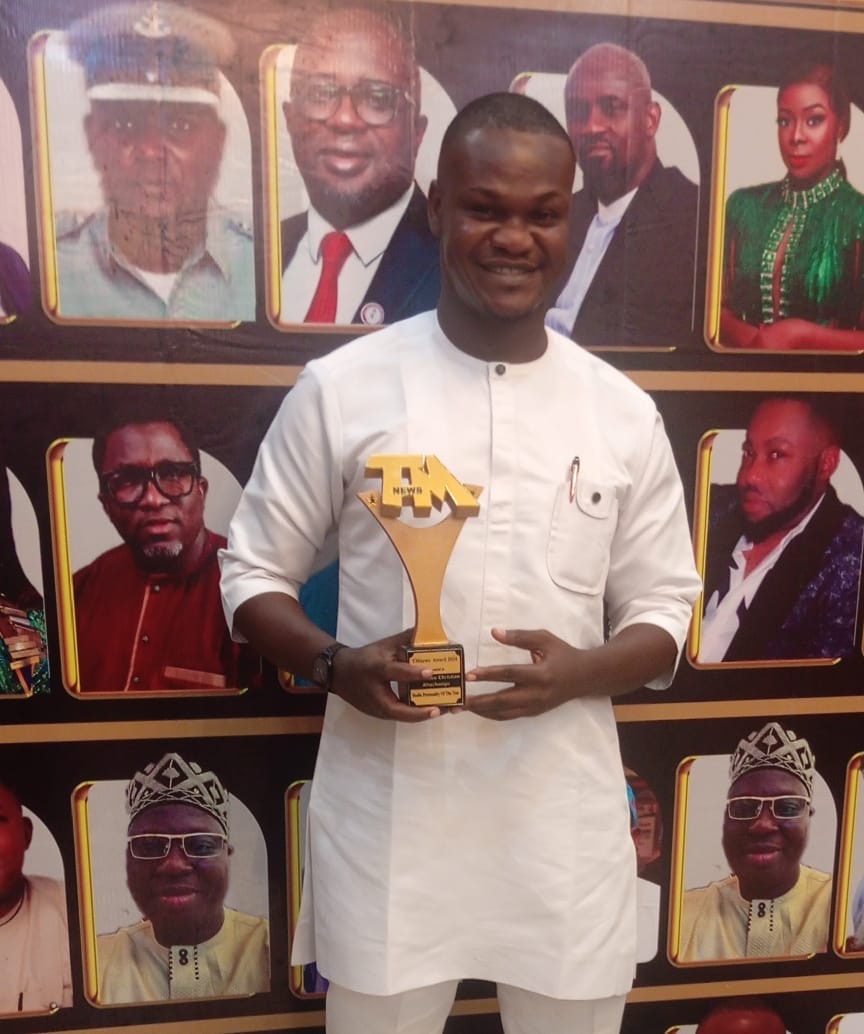 Izuchukwu Christian Ahuchaogu Wins Media Personality of the Year at TM News Awards 2024