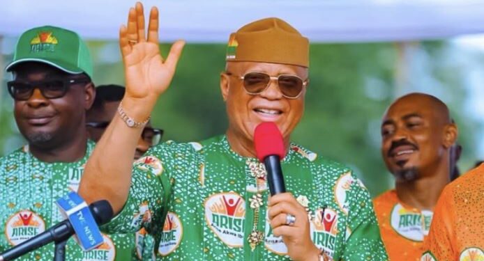 Akwa Ibom Governor, Pastor Umo Eno Officially Defects from PDP to APC [Video]