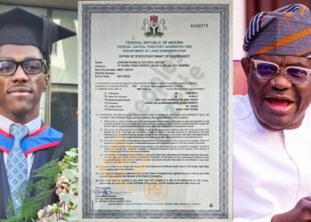 SHOCKING! FCT Minister Wike Allocates 1,740 Hectares of Land in Abuja Worth $2.85 Billion to 1st Son Jordan