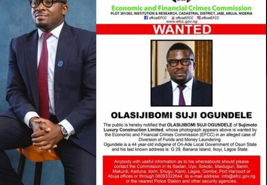 EFCC Secures Court Order To Detain Sujimoto CEO Over N5.7bn Fraud