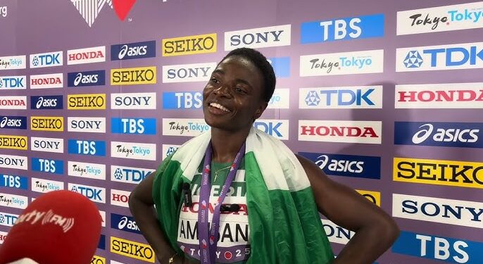Tobi Amusan Pockets HiRacer’s $20,000 for Winning Silver at Tokyo 2025