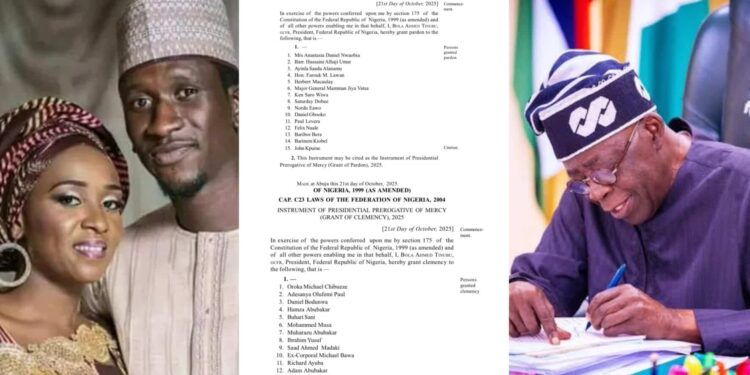 President Tinubu Removes Maryam Sanda from Presidential Pardon List