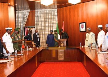 What President Tinubu Discussed  With New Service Chiefs in Abuja Meeting