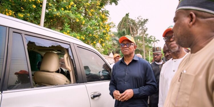 BREAKING: Peter Obi, ADC Leaders Attacked in Edo State [Video, Photos]