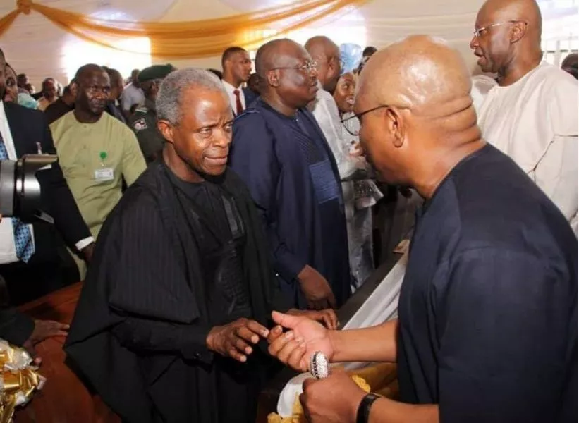 Vice President Osinbajo, Governor Wike, Other Top APC, PDP Leaders Meet (photos)