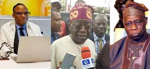 Biafra: Nnamdi Kanu Attacks Obasanjo, Tinubu Over Buhari's Govt