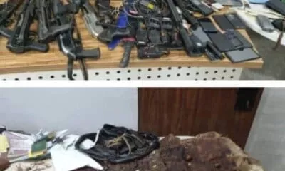 See The Charm, Weapons DSS Recovered From Sunday Igboho House (Photos)