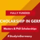 List Of Best International Scholarships In Germany 2023| Direct Links To Apply