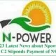 Latest Npower March Stipend Payment News Today, 19 April 2023